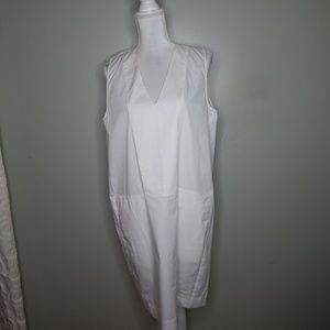 everlane women white cotton dress SZ 12